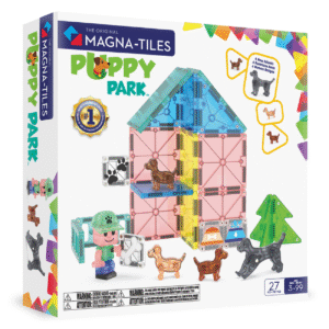MAGNA-TILES? Puppy Park 27-Piece Magnetic Construction Set