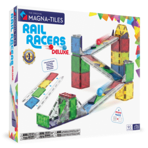 MAGNA-TILES? Rail Racers Deluxe 90-Piece Set