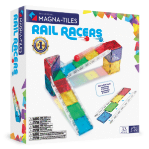 MAGNA-TILES? Rail Racers 33-Piece Magnetic Construction Set