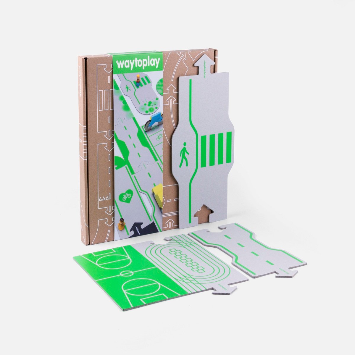 waytoplay downtown 1 cardboard toy road