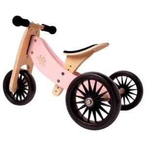 Kinderfeets - 2-in-1 Tiny Tot PLUS Tricycle & Bike - Rose