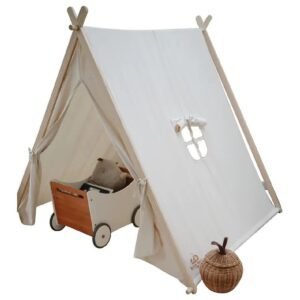 Kinderfeets - Tent - Natural Organic Cotton & Pine Wood