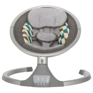 Dream On Me - Zazu Baby Swings Chair with 2 Toys - Grey & Blue