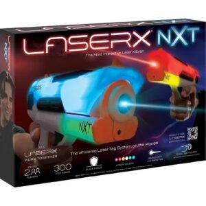 Laser X - NXT Interactive Laser Blaster Set - White - 2 Pcs