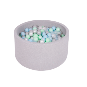 Ezzro - Round Ball Pit- Grey Melange - 100X40 - 600 Balls