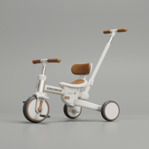 LECOCO Walker-S3 4-in-1 Kids Trike | Aluminum Frame | Balance Bike, Tricycle, Bike & Stroller Modes | EVA Wheels | Lightweight 4.95kg | Supports Up to 25kg | For Ages 18 Months to 5 Years