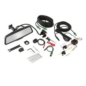 DVR Reverse Camera Mirror Kit, 9.66" Front & Rear