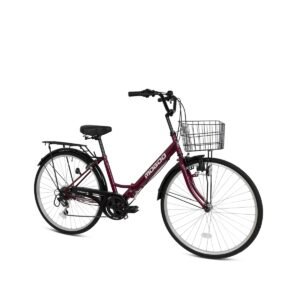 Mogoo - Fusion Folding City Bike - Red - 24-Inch