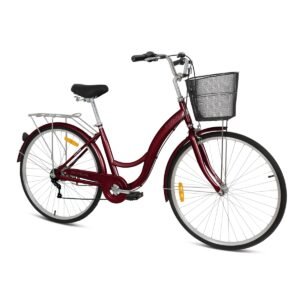 Brooklyn 24" 6 Speed City Bike - Red