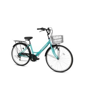 Mogoo - Fusion Folding City Bike - 26-inch - Green