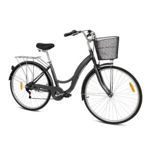 Brooklyn 26" 6 Speed City Bike - Grey