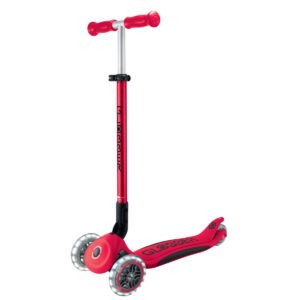 GLOBBER ELITE LIGHTS  SCOOTER - RED