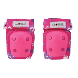 GLOBBER TODDLER PADS - DEEP PINK/FLOWERS
