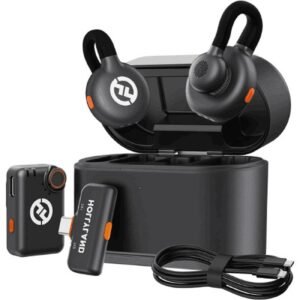 Hollyland LARK M2S Combo 2-Person Wireless Microphone System for Cameras and Mobile Devices (2.4 GHz, Space Gray)