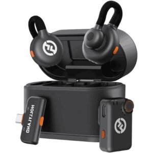 Hollyland LARK M2S Mini Combo 2-Person Wireless Microphone System for Cameras and Mobile Devices (2.4 GHz, Space Gray)