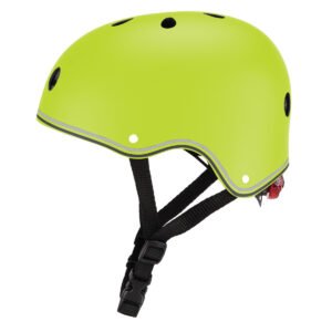 GLOBBER KIDS HELMET LIGHTS XS/S (48-53cm) - LIME GREEN