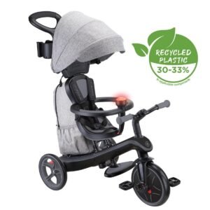 GLOBBER EXPLORER TRIKE DELUXE PLAY TRICYCLE (4 in 1) - GREY