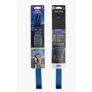 Nite Ize Pet NiteDog Recharg LED Dog Collar - L - Blue
