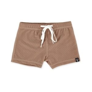 Beach & Bandits - Ribbed Swimshorts - Chocolate