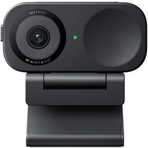 Insta360 LINK 2C| 4K Webcam, DSLR Quality, Noise Cancelling, Gesture Control, Auto Framing, True Focus, for On-Line Presentations, Conference, Streaming, Zoom, Teams Video Calls - Black