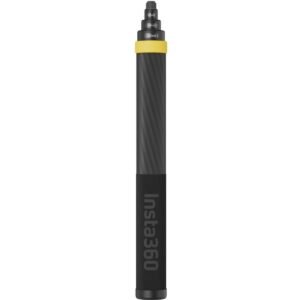Insta360 Enhanced Extended Edition Selfie Stick| 3meters (9.8 ft) Carbon Fiber Invisible Stick, for Aerial Shots & Group Photos, Lightweight @ 360grams, Standard 1/4" Connection, for X4/X3 - Black