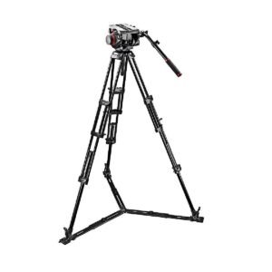 Manfrotto 509HD Video Head with 545GB Tripod Legs, Ground Spreader & Padded Bag Load Capacity 13.5KG