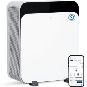 BLUEAIR Classic Pro CP7i| Premium Air Purifier w/ HINS LED Technology, for Home, Office w/ Extra Large Room, Cleans against Virus, Bacteria, Pet Allergens, Odors, Dust & Smoke, Wifi Connect - White