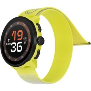 Suunto RUN Stainless Steel Watch| Lightweight 46mm HD AMOLED Screen, Digital Crown, 12 Days Battery Life, 4GB Offline Music & Control, Heart Rate, Steps/Sleep Tracking, GPS, 34 Sports Mode - Lime