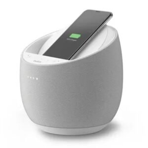 Belkin - SoundForm Elite Hi-Fi Smart Speaker + 10W Wireless Charger - White
