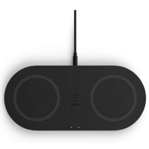 Belkin BOOST CHARGE DUAL Wireless Charging Pads - 10W Fast Qi Certified for iPhone 11/11Pro/ 11 Pro Max/Xs Max/XR/XS/X/8 Plus/8, Airpods Pro, Samsung, Android & other QI enabled devices - Black