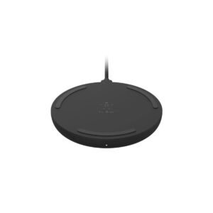 Belkin BOOSTCHARGE Wireless Charging Pad 15W + QC 3.0 24W Wall Charger - Qi Certified Fast Charging, for Apple iPhone 12/11 Pro/Max/X/8 Plus & Android, Airpods, Samsung, Huawei, and more - Black