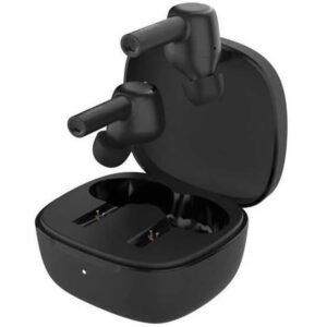 Belkin SoundForm Pulse True Wireless Bluetooth Earbuds| Hybrid Noise Cancelling, 6x Microphones, 35Hrs Playtime, Touch Controls, Stylish w/ Great Sound, Wireless Charging, IPX5 Rating - Black