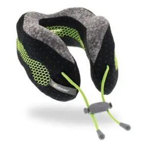 Cabeau - Memory Foam Evolution Travel Pillow - Sublime Grey Diamond and Black Dots