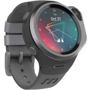 myFirst Fone R1C| Kids Smartwatch , 1.3" TFT Screen, Video Calls Messaging Real-Time GPS, SOS Button Safety Alerts School Mode, Works in Asia, Europe, Middle Eas, for Ages 5-12- Grey