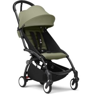 Stokke YOYO3 Black Frame & 6+ Olive Bundle