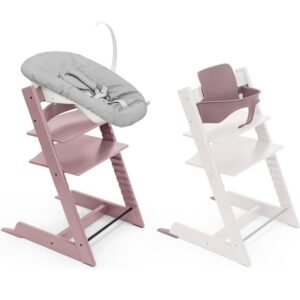 Stokke Tripp Trapp Chair + Baby & Newborn Set Heather Mauve