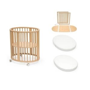 Stokke Sleepi Mini Natural + Ext + Mattress + Sheet