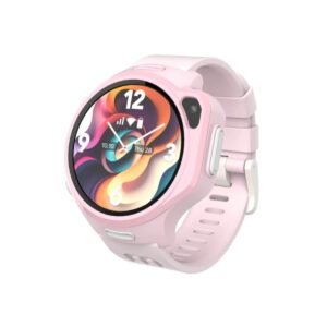 myFirst Fone R2| Kids Smartwatch, 1.3" AMOLED Screen, Video Calls Messaging Real-Time GPS Tracking SOS Button Safety Alerts School Mode, Works in 85 Countries, for Ages 5-12- Macaroni Pink