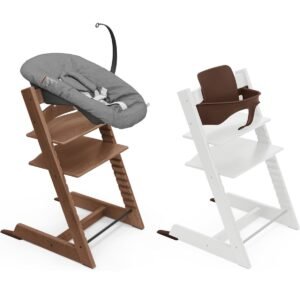 Stokke Tripp Trapp Chair + Baby & Newborn Set Warm Brown