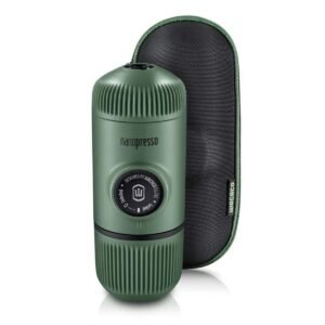 Wacaco - Nanopresso Portable Espresso Maker Bundled with Protective Case Moss Green