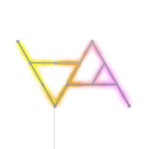 Nanoleaf LINES Starter Kit - Modular Backlit Illumination, Smart WiFi LED System w/ Music Visualizer, Instant Wall Decoration, Home or Office Use, 16M+ Colors, Low Energy Consumption - 15 pack