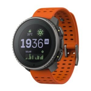 Suunto VERTICAL TITANIUM SOLAR Adventure Watch| Solar Charging, Outdoor Offline Maps, Storm Alarm, Weather Forecast, Dual-band GPS/GNSS, Heart Rate, 95+ Sports Mode, Made in Finland - Canyon