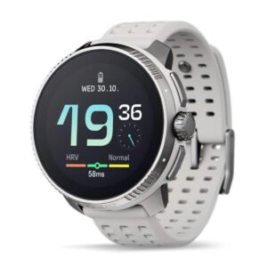 Suunto RACE STAINLESS Performance Watch| HD AMOLED Screen, Digital Crown, Heart Rate Variability, Racing & Training, Long Battery, Offline Maps, Dual-band GPS/GNSS, 95+ Sports Mode, Planner - Birch