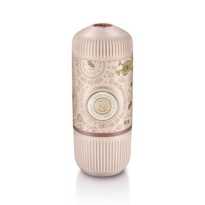 Wacaco Nanopresso Dark Souls| Portable Espresso Machine w/ Travel Case, 18Bar High Extraction Power, 80ml Water Capacity, Works w/ NS Adapter for Capsules, For Camping, Travel, Office, Home - Pink