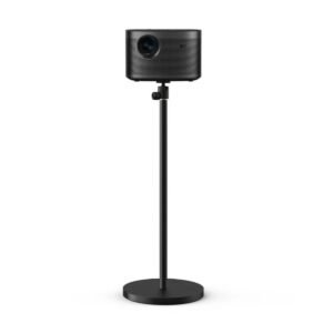 XGIMI X Floor Stand - Fits Most Projector, Equipped w/ standard 1/4-inch screw for universal compatibility, 360° Rotation, Adjustable Height beween 19-35 inches, Round Weighted Base - Black