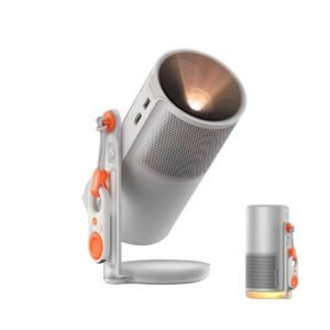 XGIMI MOGO 4 BASIC SET| Full HD Portable Projector + 1x Filter, 540 ANSI Lumens, 360° Built-in Stand, 2.5Hrs Movie Time, 2x 6W Harman/Kardon Speakers, Google TV, for Home/Work/Camping