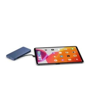 Belkin BOOST CHARGE 10K PD Power Bank w/ Integrated Cables (Lightning + USB-C) - for Apple iPhone 12/11 Pro Max/12/11 Pro/12/12 Mini/XR/XS Max/8/7/6 Plus, iPad/iPad Pro & other USB-C Devices - Blue