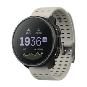 Suunto VERTICAL STAINLESS Adventure Watch| Long Battery, Outdoor Offline Maps, Storm Alarm, Weather Forecast, Dual-band GPS/GNSS, Heart Rate, 95+ Sports Mode, Planner, Made in Finland - Black Sand