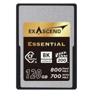 Exascend Essential CFexpress TypeA Card 120GB/ Read: 800 MB/s, Write: 700 MB/s