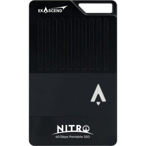 Exascend Nitro Portable SSD 8TB / Read:3100 MB/s, Write:3000 MB/s Black Color